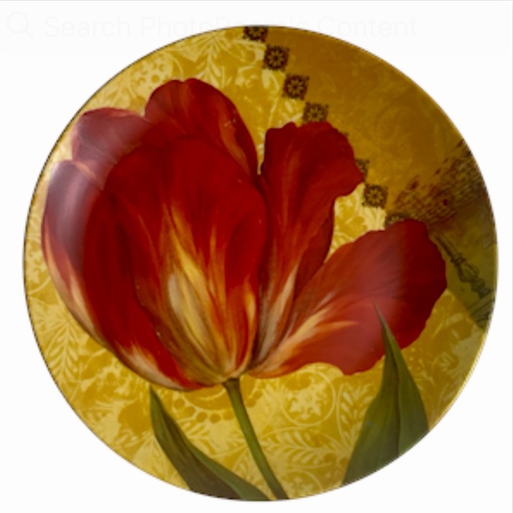 NEW Certified International Pamela Gladding Set of 4 Floral LuncheonSalad Plates - Picture 5 of 8